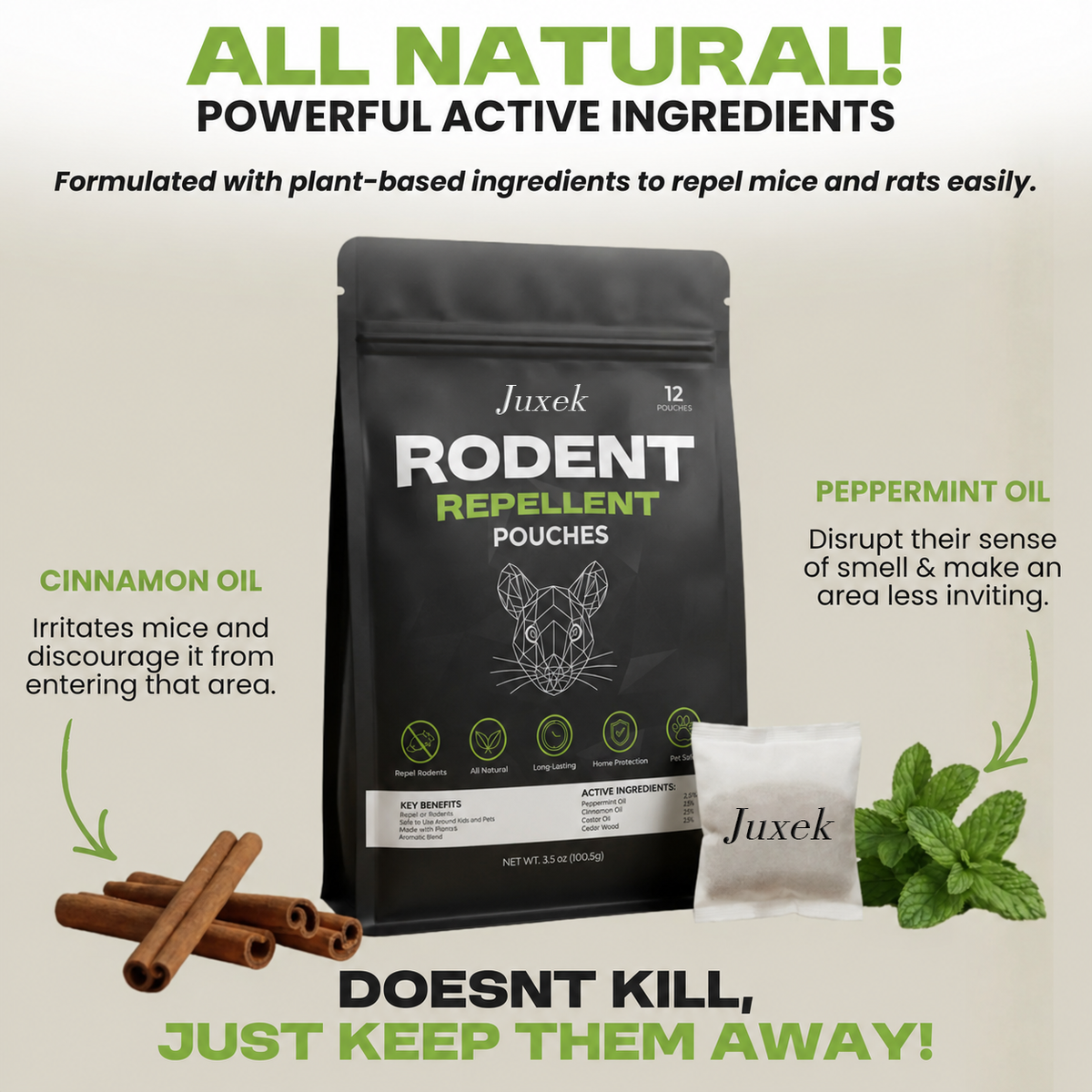 🔥Natural Rodent Repellent Pouches