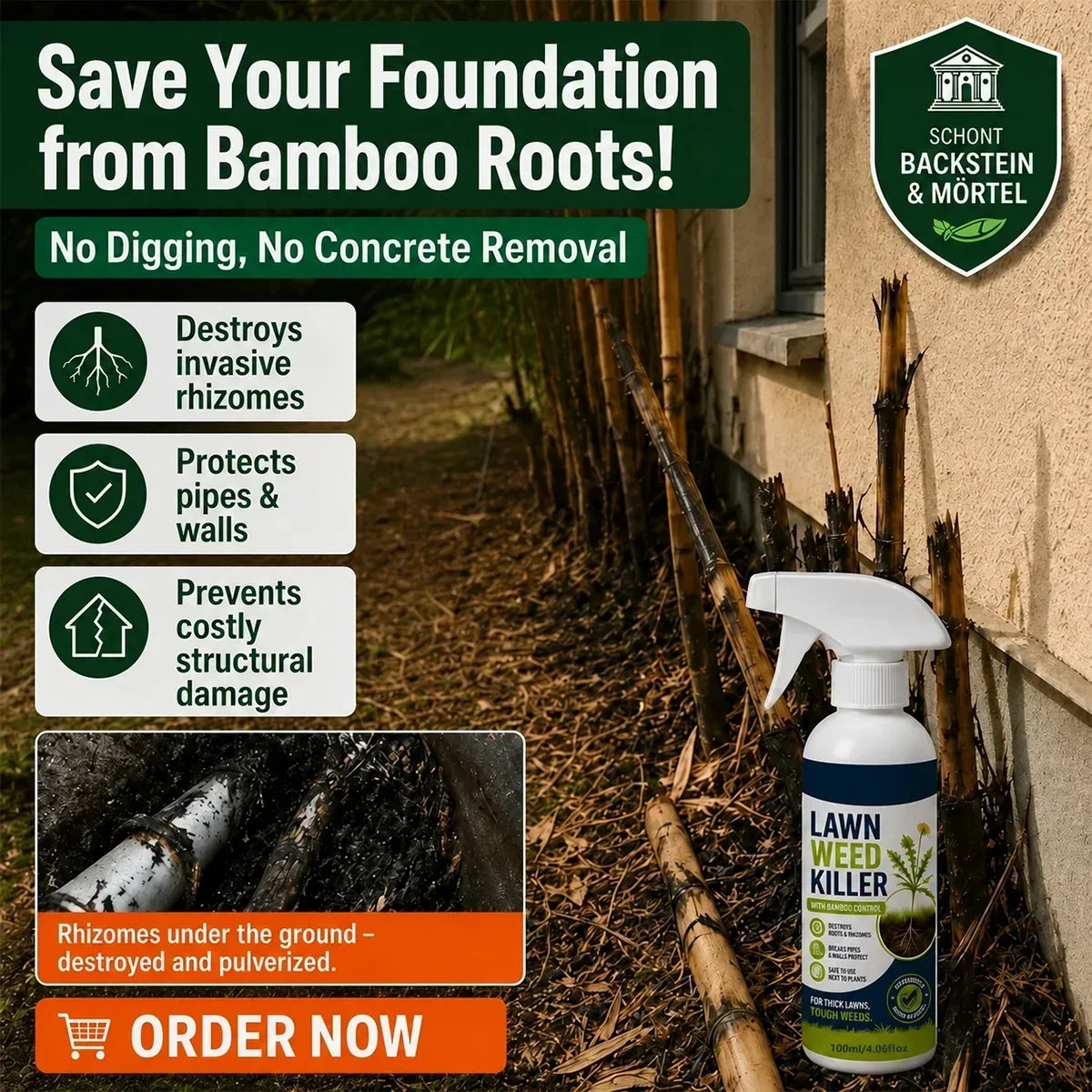 ⚡ 💧[Easy and stress-free weeding in the garden] Herbicide for domestic use