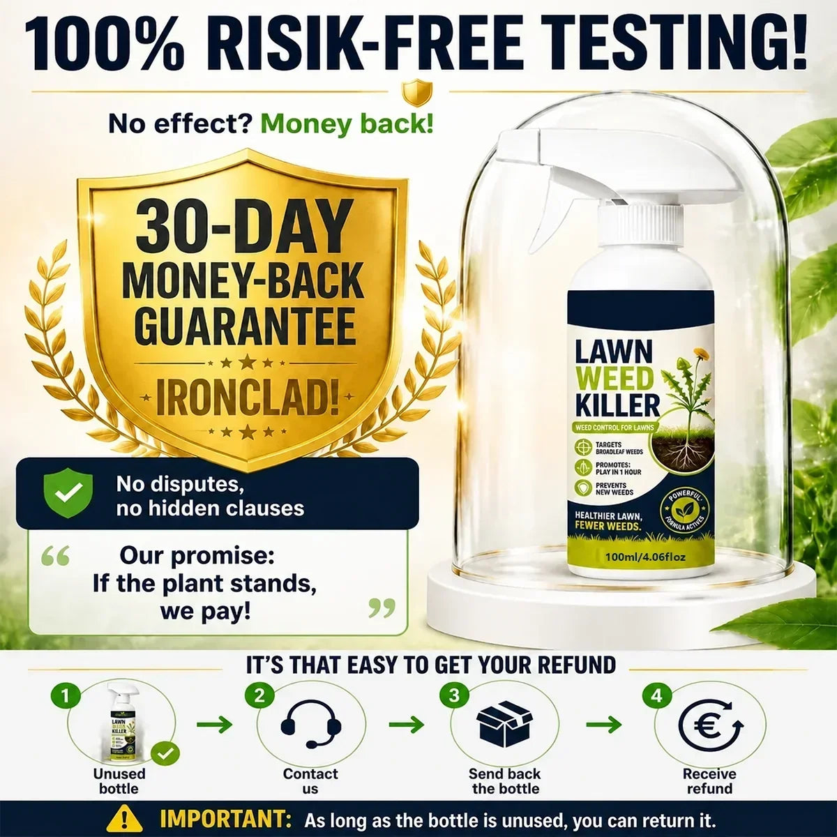 ⚡ 💧[Easy and stress-free weeding in the garden] Herbicide for domestic use