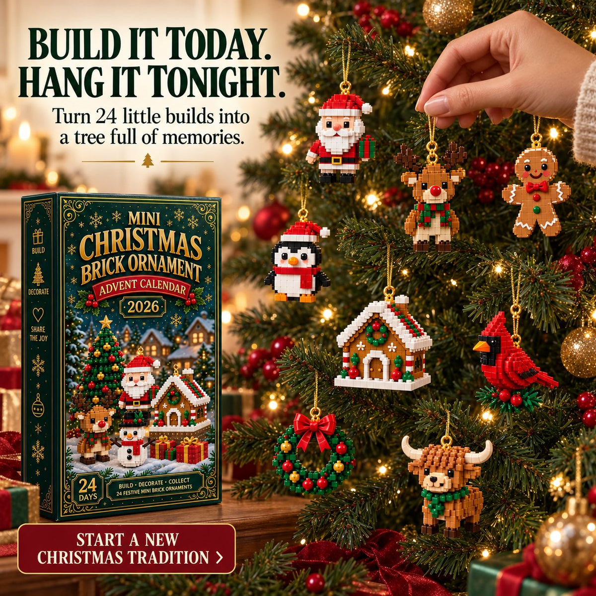 💧 Last day to save 49% – 🎄 24-Day Mini Christmas Ornament Advent Calendar