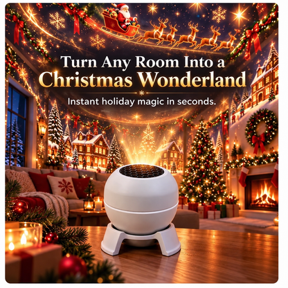 🎅🔥 Turn Any Room Into a Christmas Wonderland – Holiday Projection Night Light