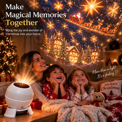 🎅🔥 Turn Any Room Into a Christmas Wonderland – Holiday Projection Night Light